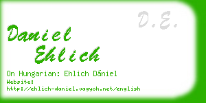 daniel ehlich business card